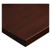 JMC Furniture SOLID WOOD 36 ROUND DARK MAHOGANY Round Table Top, 36 Inch Diameter, Solid Beechwood, Plank Style 1 image