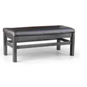 JustChair JBSB-WTWAIT GR3 19"H Backless Wait Bench, Wood Frame, Upholstered Seat, Sold per Foot 1 image