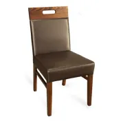 JustChair W51018-GR2 Upholstered Side Chair, German Beech, Grade 2 UPH, Padded Square Inset Back 1 image