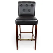 JustChair W58930-GR3 Bar Stool - Tufted Back, Pullover Web Seat, Beechwood Frame, Grade 3 UPH 1 image