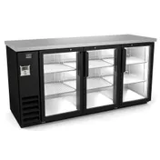 Kelvinator KCHBB72G 73" Back Bar Cooler with Glass Door, 20.8 cu. ft. 1 image
