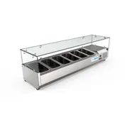 Koolmore SCDC-6P-SG 59" Refrigerated Countertop Prep Unit 1 image