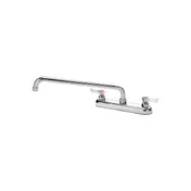 Krowne 13-814L Silver Series Low Lead Deck Mount Faucet w/ 8" Centers, 14" Swing Spout 3 image