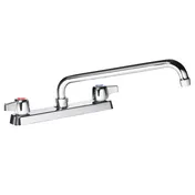 Krowne 13-814L Silver Series Low Lead Deck Mount Faucet w/ 8" Centers, 14" Swing Spout 1 image
