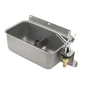 Krowne 16-153L Krowne Front Mount Dipper Well, Stainless Steel, 1" Drain 1 image