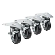 Krowne 28-161S Krowne Large Triangle Heavy Duty Plate Caster, Swivel with Lock 1 image