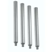 Krowne C-61 Silver Series 12" Replacement Legs - Set of 4 Stainless Steel Bar Legs, Polished Finish 1 image