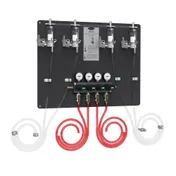 Krowne KBP-F4 MasterTap Regulator Panel with 4-Empty Keg Detectors, 4 Beer Lines, 12" Steel Front 1 image