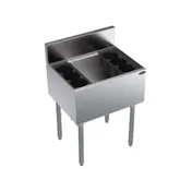 Krowne KR19-24-10 24" Underbar Ice Bin/Cocktail Unit w/ 74 lbs., 10-Circuit Cold Plate 1 image
