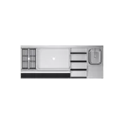 Krowne KR24-W60E-10 60" Blender Station Underbar Ice Bin/Cocktail Station w/ 10 Circuit - 92 lbs 3 image
