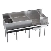 Krowne KR24-W60E-10 60" Blender Station Underbar Ice Bin/Cocktail Station w/ 10 Circuit - 92 lbs 1 image