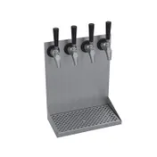 Krowne KWMDT-4S Wall Mounted Drip Tray, Four Faucets, Brushed Stainless Steel, 15" OA Length 1 image