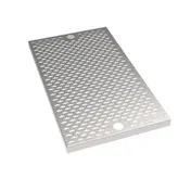 Krowne MW-DB12 MoveWell Drainboard Modular Insert, 12" W x 21" D x 6" H / Perforated Stainless Steel 1 image