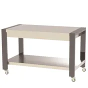 Lakeside 160681 60" Mobile Modular Traveler Serving Table, Stainless Steel Top and Undershelf 1 image