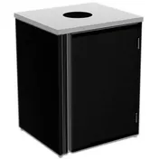 Lakeside 3310 Waste Station, 26-1/2"W x 23-1/4"D x 34-1/2"H, 35 Gallon, Stainless Steel, Drop Top 1 image