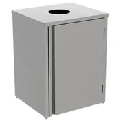 Lakeside 3310 Waste Station, 26-1/2"W x 23-1/4"D x 34-1/2"H, 35 Gallon, Stainless Steel, Drop Top 3 image