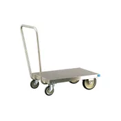 Lakeside 454 Stainless Steel Platform Truck, 20x30, 650 lb, Single Handle, Swivel Casters 3 image