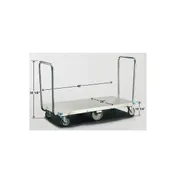 Lakeside 456 Stainless Steel Platform Truck, 24" x 48" Platform, 1000 lbs Capacity, Dual Handle 4 image