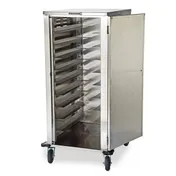 Lakeside 5620 Stainless Steel 20 Tray Elite Series Meal Delivery Cart w/ 1 Door, 1 Compartment  3 image