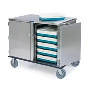 Lakeside 5628 Low Profile 28 Tray Elite Series Enclosed Meal Delivery Cart w/ 2 Compartments 3 image