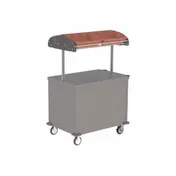 Lakeside 662 Stainless Steel Vending Kiosk w/ Overhead Shelf with (4) Plastic Bins  1 image