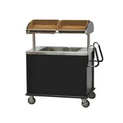 Lakeside 667 Stainless Steel Breakfast Cart with Overhead Shelf & Insulated Ice Bin 1 image