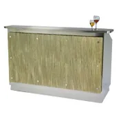 Lakeside 76110 Wilson 50 lb. Ice Bin (2) 7-Bottle Speed Rail-60" Portable Bar 1 image