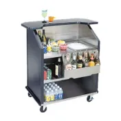 Lakeside 76884 40 lb. Ice Bin (2) 7-Bottle Speed Rail-43" Portable Bar 1 image