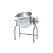 Legion TWU-20 20 Gallon Floor Tilting 2/3 Steam Jacketed Direct Steam Kettle w/ Quad-Leg Base 1 image