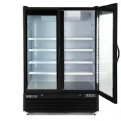 Maxx Cold MXGDM-50FBHC - 54" Glass Door Freezer, Black, 50 cu ft, 1-1/4 HP, Lockable Doors 4 image