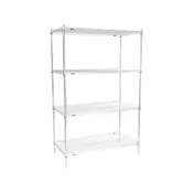 Metro EZ2448NC-4 Super Erecta 4-Shelf Wire Shelving Convenience Pak, Chrome - 24" x 48" x 74" 3 image