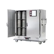 Metro MBQ-200D 2-Door Stainless Steel Heated Banquet Cabinet, 200 Plate Capacity, 1650W, Casters 6 image
