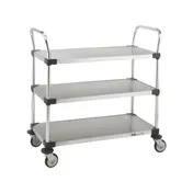 Metro MW206 MW Series Stainless Steel Solid Utility Cart - 21" x 36" x 39" 1 image