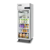 Migali C-1RG-HC 28.8" 1-Glass Door Reach-In Refrigerator, 21.4 cu. ft., Top Mounted, Stainless Steel, 1/7 HP 1 image