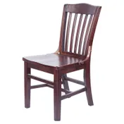 MKLD A6235 SOLID Indoor Schoolhouse Side Chair with Slat Back and Solid Wood Seat, European Beechwood Frame 1 image
