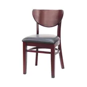 MKLD A6852 SOLID Indoor Side Chair with Solid Wood Back and Solid Wood Seat, Beechwood Frame 1 image