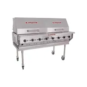 Magikitchn LPAGA-60S-NG 60" Natural Gas Outdoor Grill w/ 8 Burner, Roll Dome,160.000 BTU 1 image