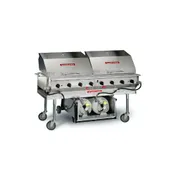 Magikitchn LPAGA-60T-LP 60" LP Gas Outdoor Grill w/ 8 Burner, Tank Caddy, Roll Dome,160.000 BTU 1 image