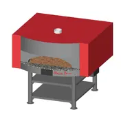 Marra Forni MS71-59W Wood / Coal / Gas Fired Pizza Oven w/ 71" x 59" Brick Deck, Tile Facade 1 image