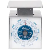 Edlund MSR-10000 - 10-29 lb Portion Scale, Stainless Steel, Rotating Dial, 6-7" Platform, Dishwasher-Safe 1 image