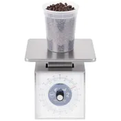 Edlund MSR-2000 - 1-9 lb Metric Portion Scale, 2000 gm x 10 gm Graduation, 6-7" Platform, Dishwasher Safe 4 image