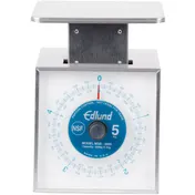 Edlund MSR-5000 OP - 10-29 lb Metric Portion Scale, Stainless, Rotating Dial, 8-9" Platform, Dishwasher-Safe 1 image