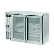 Kool-It Signature KNB-48-2SG Refrigerated Back Bar Cabinet w/ 11.6 Cu Ft, 2 Glass Doors 1 image