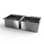 NBR Equipment DI-2-141612 Drop-In Sink, Two-Compartment 1 image