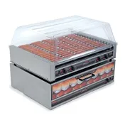 Nemco 8075-220 Roll-A-Grill Hot Dog Grill, Roller-Type, (16) Chrome Rollers 1 image