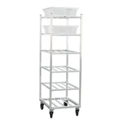 New Age 1356 Aluminum Mobile Universal Cart with 6 Shelf w/ 10-1/2" Shelf Spacing 2 image