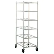 New Age 1356M Aluminum Mobile Universal Cart with 6 Shelf w/ 10-1/2" Shelf Spacing 1 image
