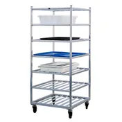 New Age 1357 Aluminum Mobile Universal Cart with 7 Shelf w/ 9" Shelf Spacing 2 image