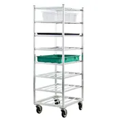 New Age 1358 Aluminum Mobile Universal Cart with 8 Shelf w/ 7-1/4" Shelf Spacing 2 image
