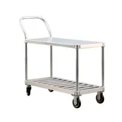 New Age 1416 Aluminum 2-Shelf Utility Cart w/ 800 lb Capacity 1 image